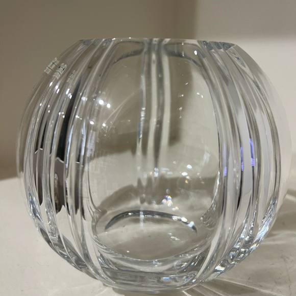 Crystal Rose bowl. Beautiful and in perfect condition.5”tall 2.75” top opening - Picture 2 of 4